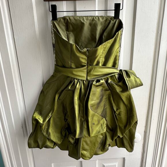 Gunne Sax Jessica McClintock Vintage 1980s Strapless Sequin Party Dress - Picture 5 of 7